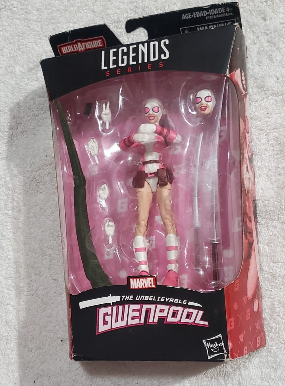 Marvel Pink and White Build-A-Figure Villain Toy Box